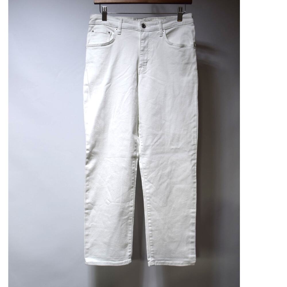 Ella Moss High Waist Straight White Jeans Women's Size 4/26 Stretch Denim